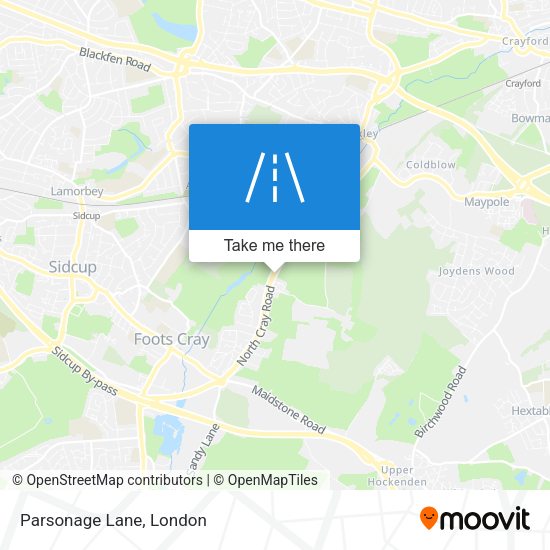 Parsonage Lane map