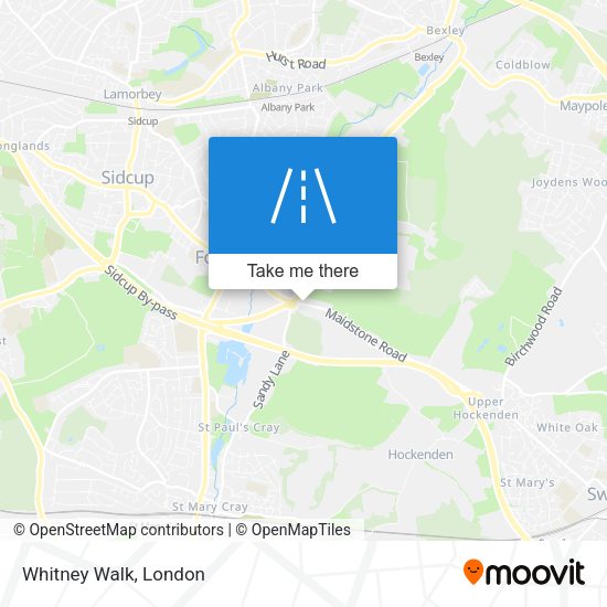 Whitney Walk map