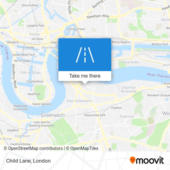 Child Lane map