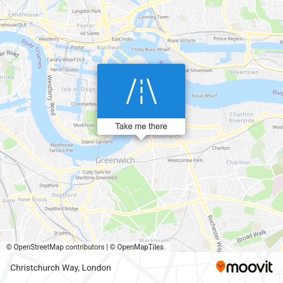 Christchurch Way map
