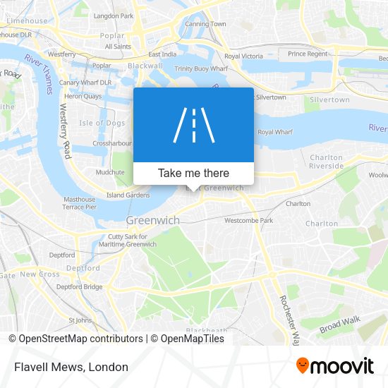 Flavell Mews map