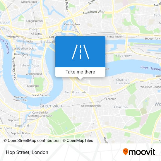 Hop Street map