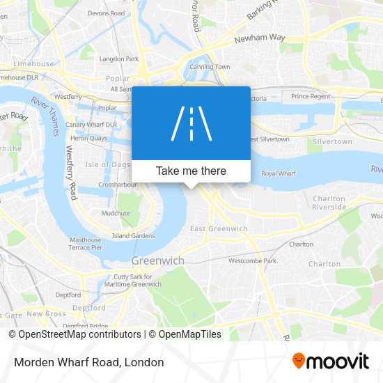 Morden Wharf Road map