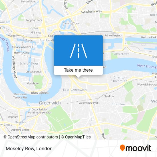 Moseley Row map
