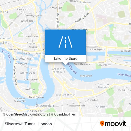 Silvertown Tunnel map