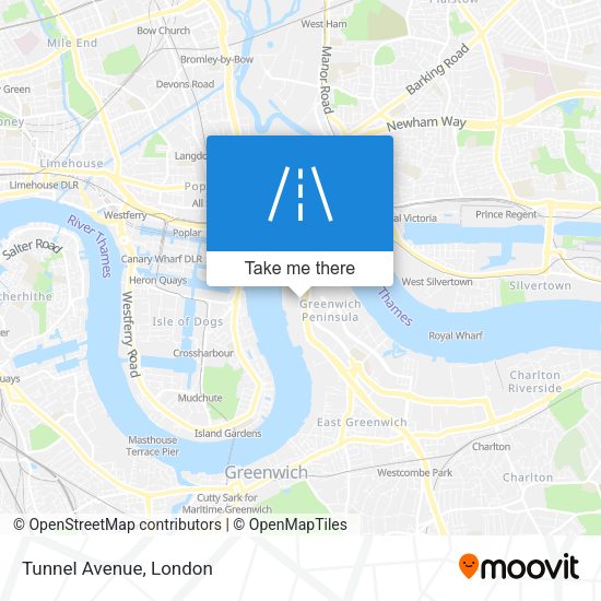 Tunnel Avenue map