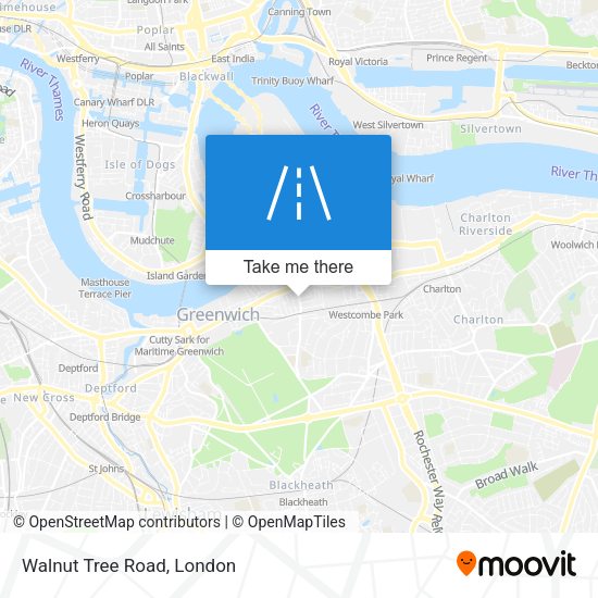 Walnut Tree Road map