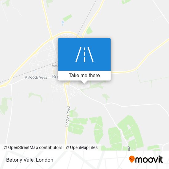 Betony Vale map