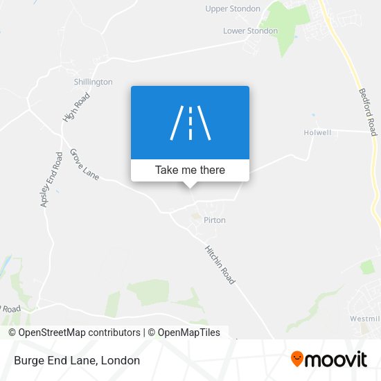 Burge End Lane map