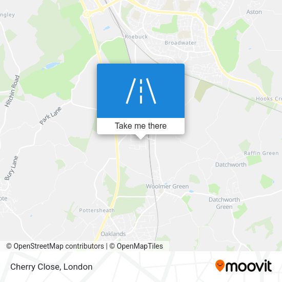 Cherry Close map