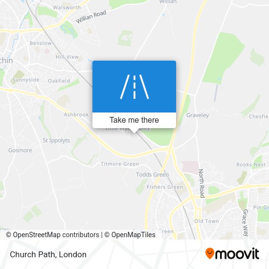Church Path map