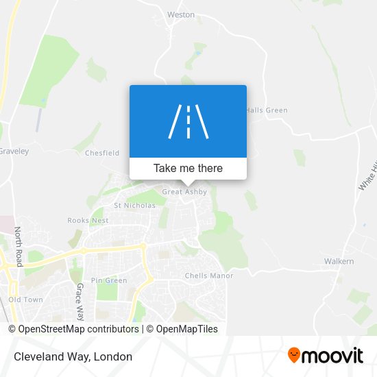 Cleveland Way map
