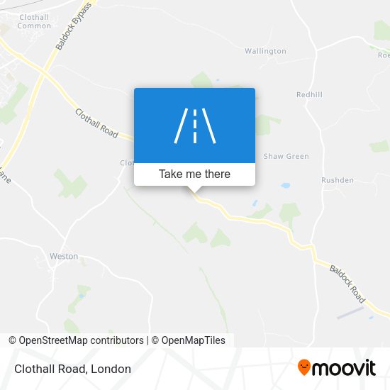 Clothall Road map