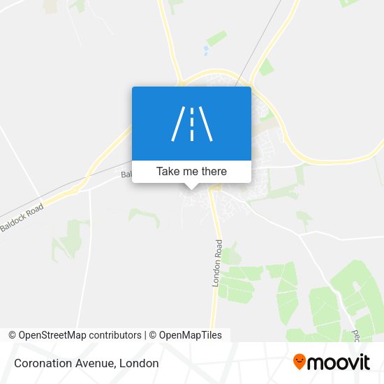 Coronation Avenue map