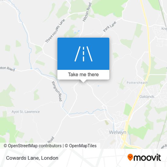 Cowards Lane map