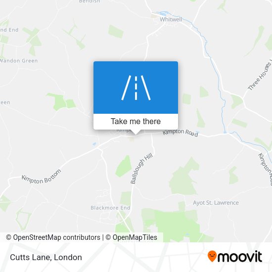 Cutts Lane map