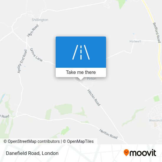 Danefield Road map