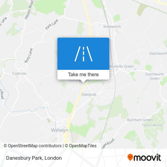 Danesbury Park map