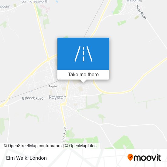 Elm Walk map