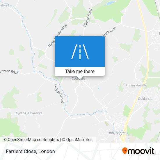 Farriers Close map