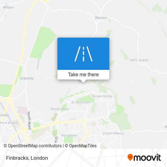 Finbracks map
