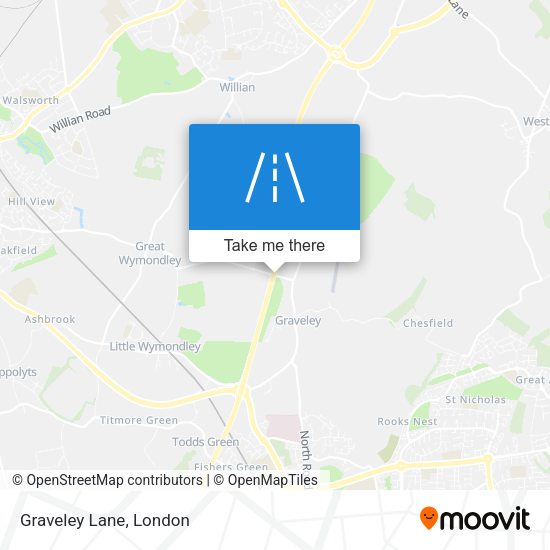 Graveley Lane map
