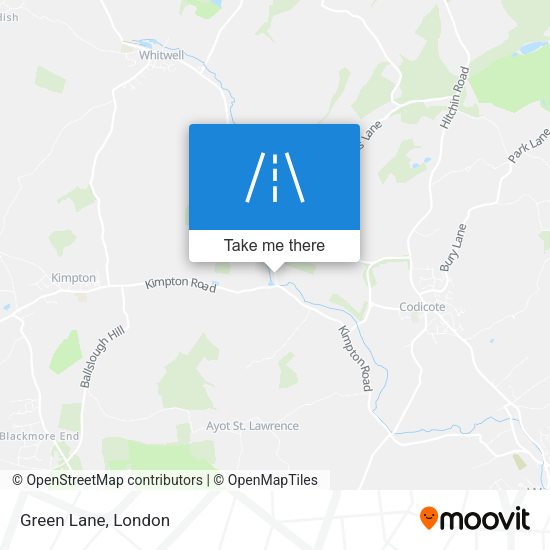 Green Lane map