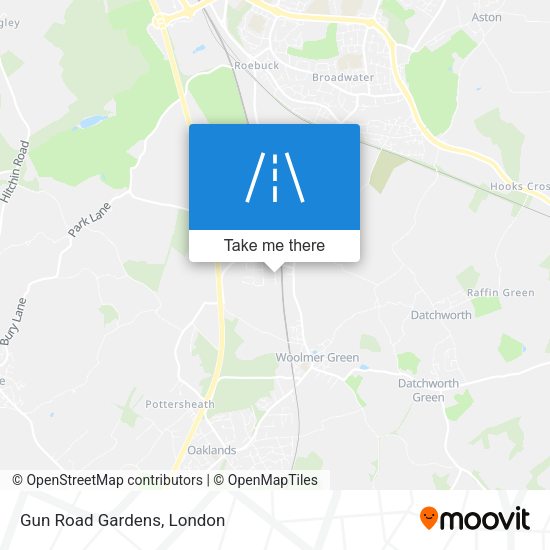 Gun Road Gardens map