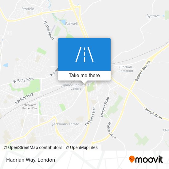 Hadrian Way map