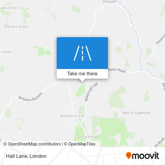 Hall Lane map