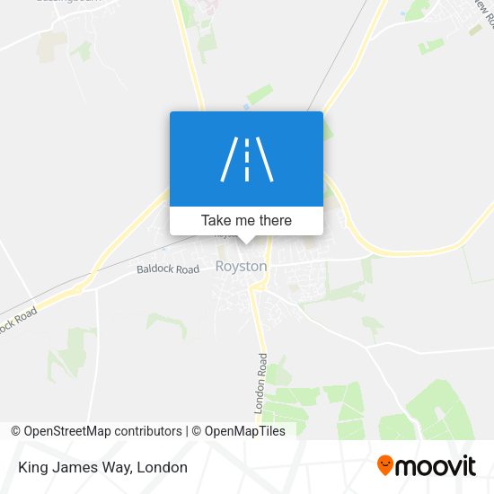 King James Way map