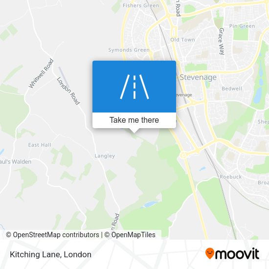 Kitching Lane map