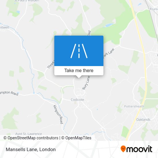 Mansells Lane map