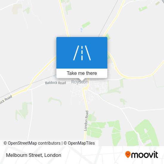 Melbourn Street map