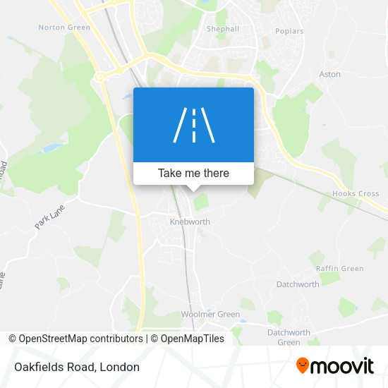 Oakfields Road map