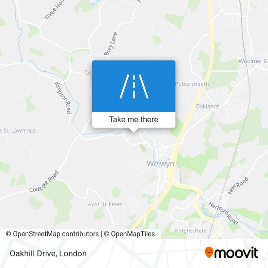 Oakhill Drive map