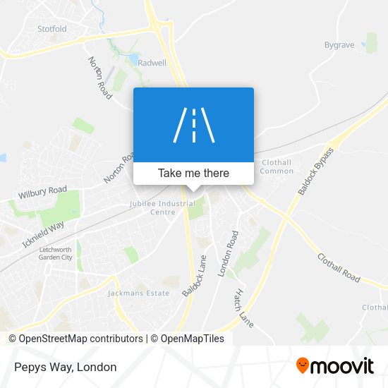 Pepys Way map