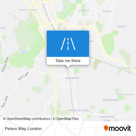 Peters Way map
