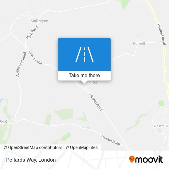 Pollards Way map