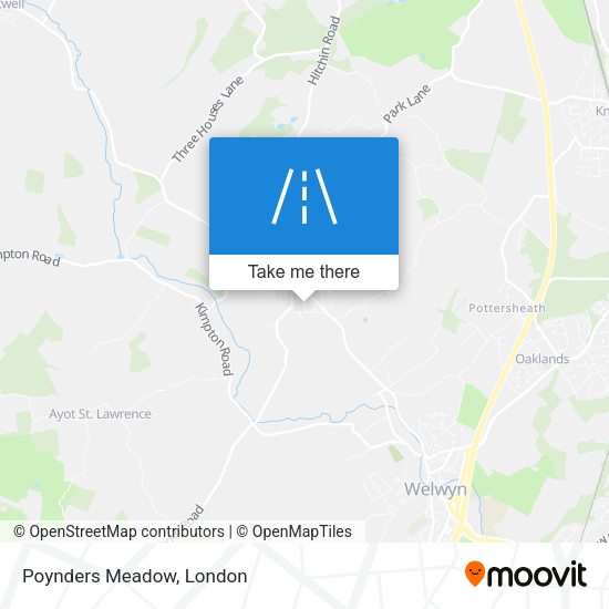 Poynders Meadow map