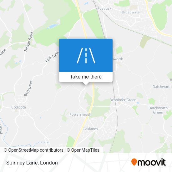 Spinney Lane map