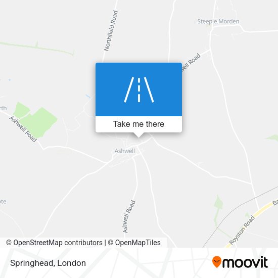 Springhead map