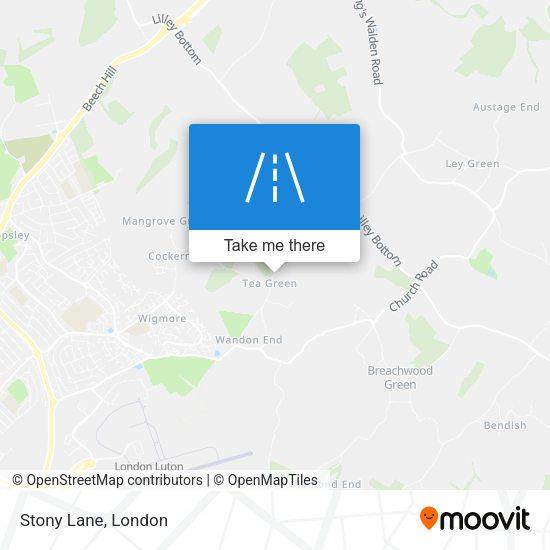 Stony Lane map