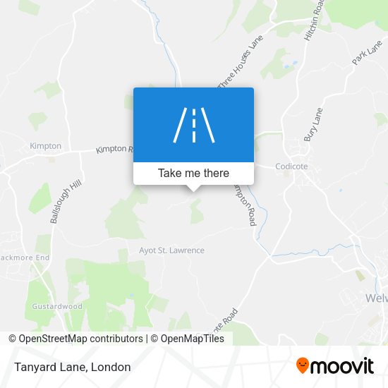 Tanyard Lane map