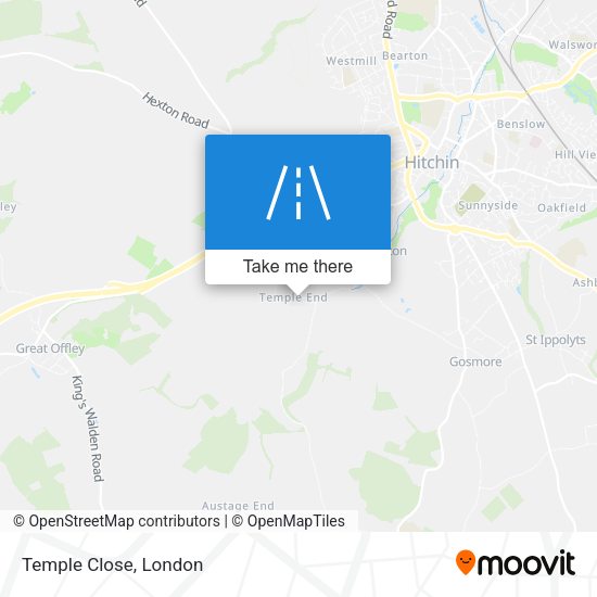 Temple Close map