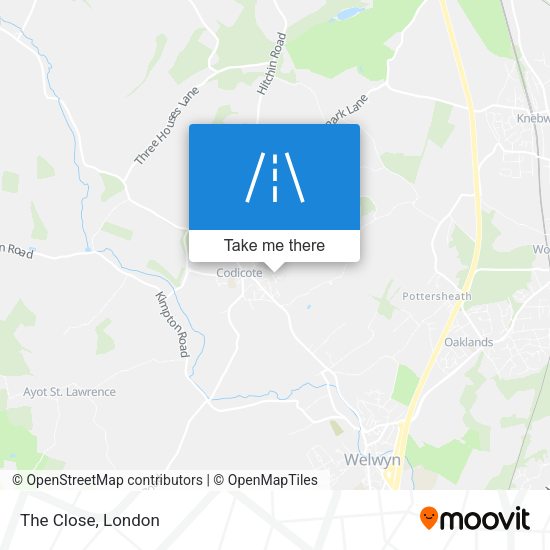 The Close map