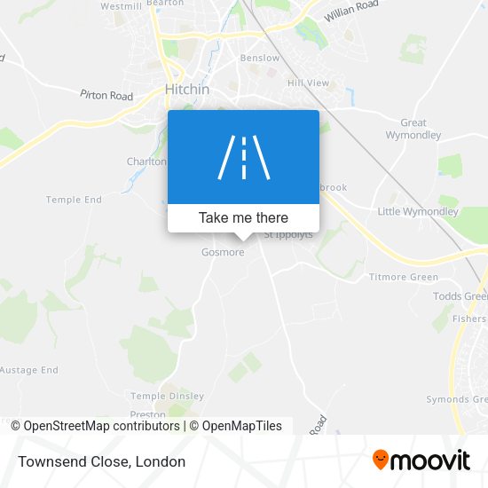 Townsend Close map