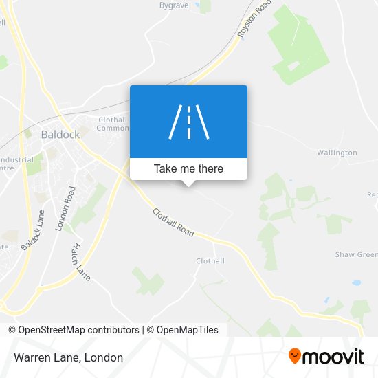 Warren Lane map