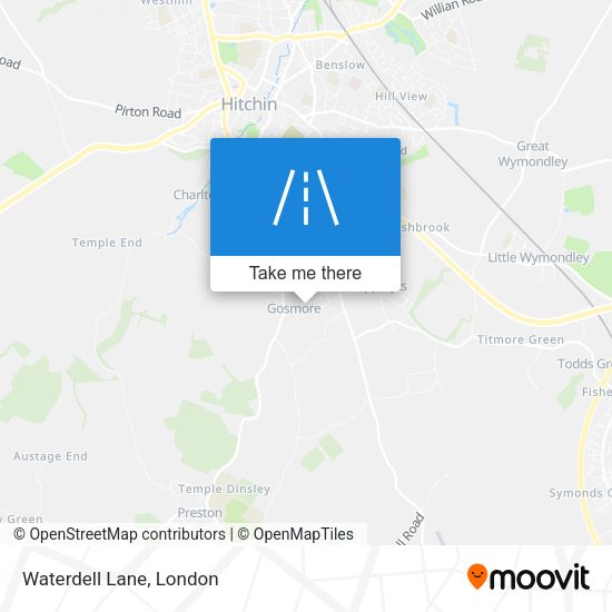 Waterdell Lane map