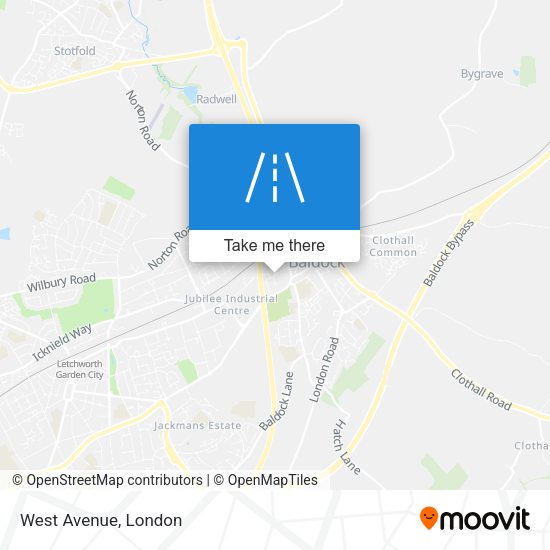 West Avenue map